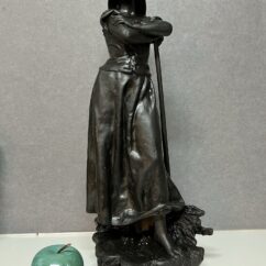 Henri Godet, Sculpture en bronze, Antiquités et brocante de Normandie