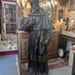 Statue Saint François de Gades, époque 17e, bois sculpté