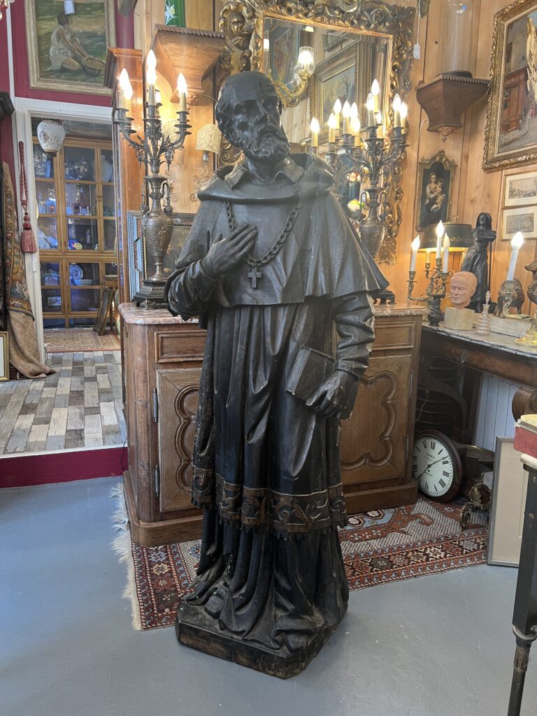 Statue Saint François de Gades, époque 17e, bois sculpté