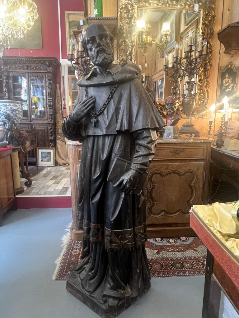 Importante sculpture de la fin du XVIIe siècle, représentant le Saint François de Sales