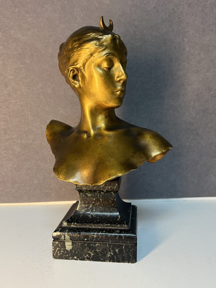 Alexandre Falguière (1831-1900) sculpture en bronze de Diane, Antiquités et brocante