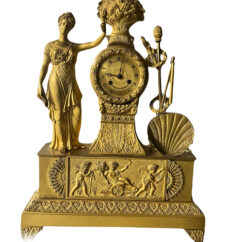 Superbe pendule, datant de l'époque de la Restauration au début du XIXe siècle, Antiquités et brocante