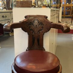 Rare fauteuil pivotant ancien de Paquebot, Le France, Le Normandie