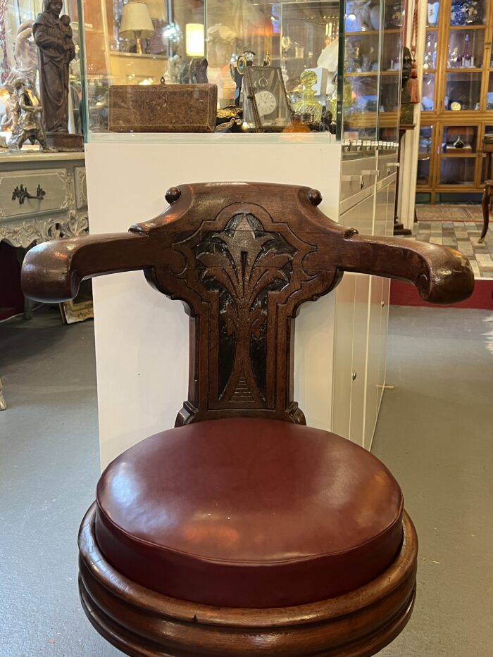 Rare fauteuil pivotant ancien de Paquebot, Le France, Le Normandie