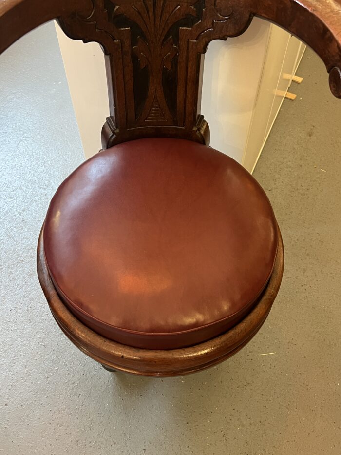 Rare fauteuil pivotant ancien de Paquebot, Le France, Le Normandie