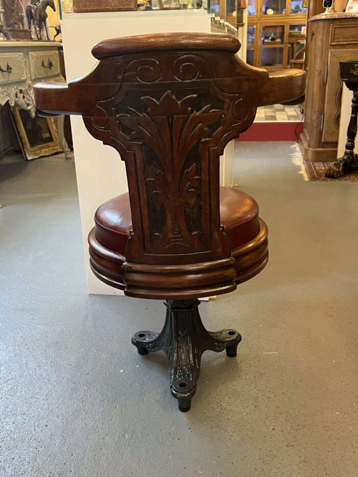 Rare fauteuil pivotant ancien de Paquebot, Le France, Le Normandie