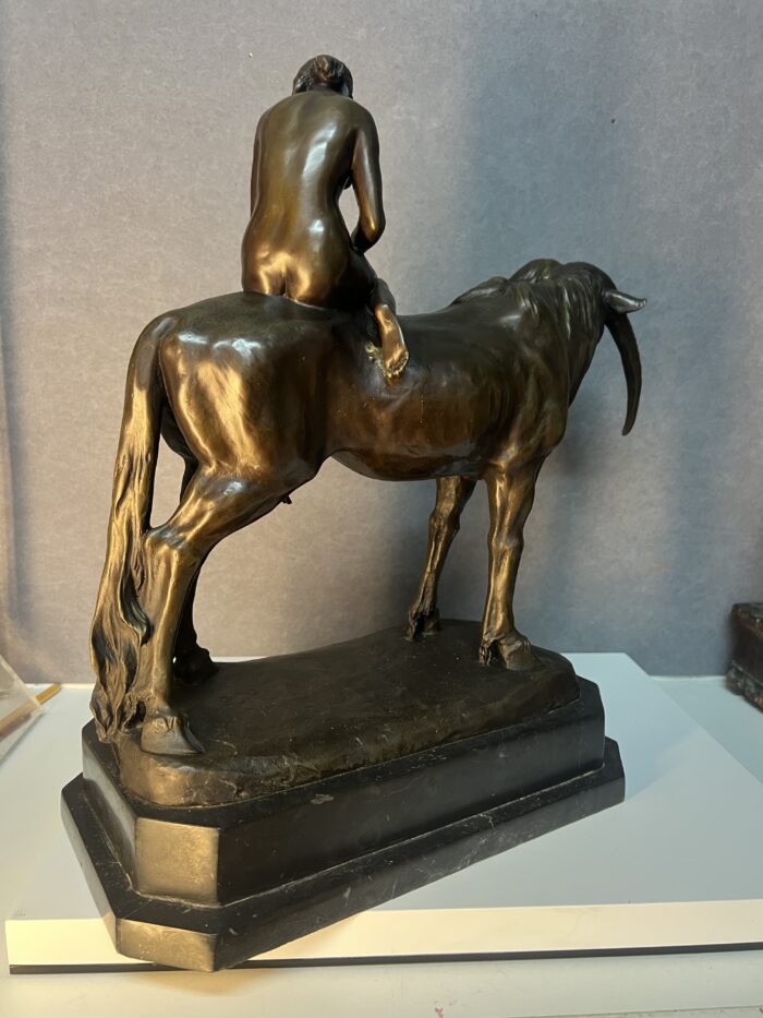 Hermann Haase-Ilsenburg (1869-1960), l'enlèvement d'Europe, sculpture bronze