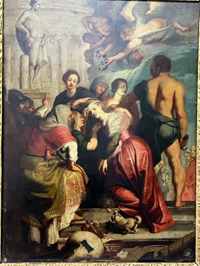 Ecole Flamande du XVIIe siècle, huile sur cuivre, suiveur de Rubens