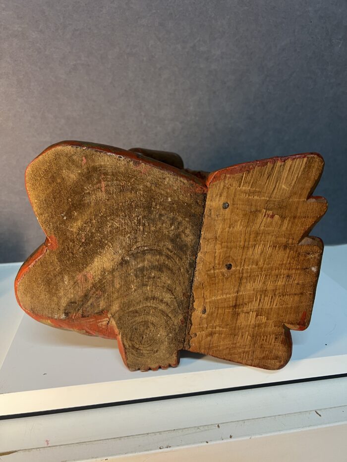 Statue traditionnelle Birmane, Bouddha en bois sculpté XXe siècle – Image 13
