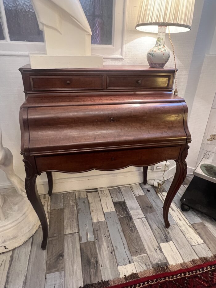 Petit Bureau secrétaire Napoléon III en Acajou, 19ème Siècle