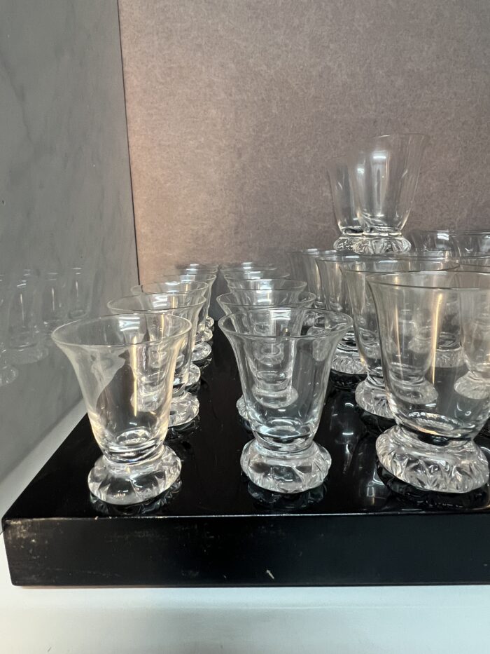 Service de verres en cristal de DAUM, modèle KIM, de 55 pièces