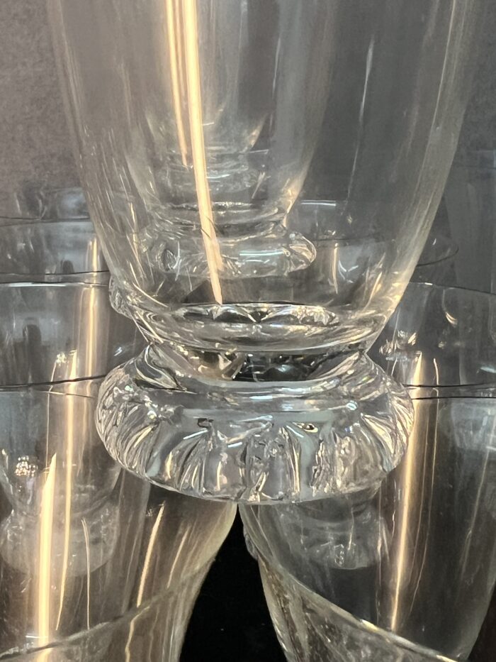 Service de verres en cristal de DAUM, modèle KIM, de 55 pièces