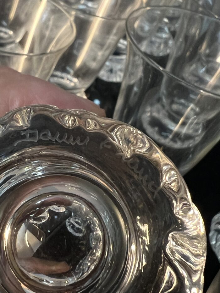 Service de verres en cristal de DAUM, modèle KIM, de 55 pièces