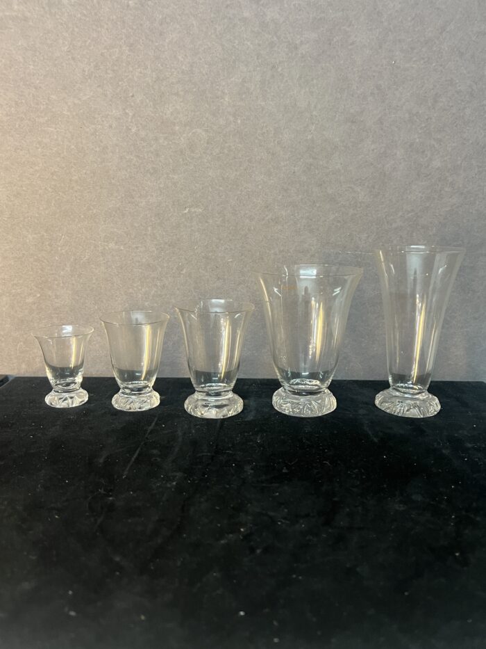 Service de verres en cristal de DAUM, modèle KIM, de 55 pièces