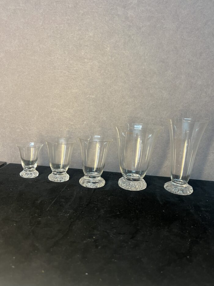 Service de verres en cristal de DAUM, modèle KIM, de 55 pièces