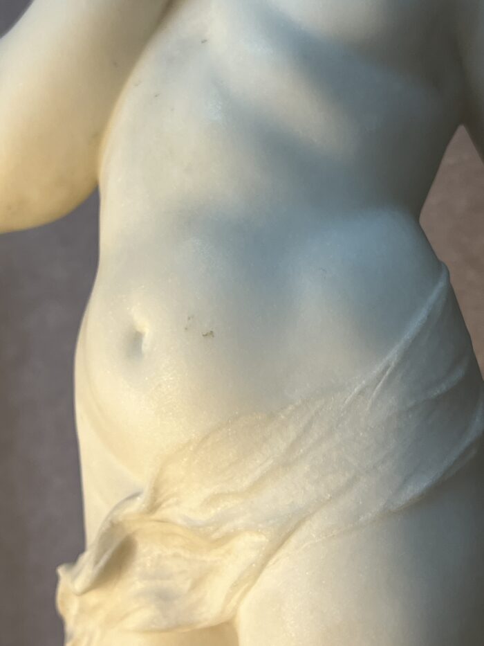 Sculpture en marbre de Adolfo Sipriani, Cupidon, 59 cm, signé, début XXe