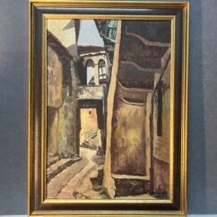 Tableau signé G. Bournonville et daté 1958, huile sur toile