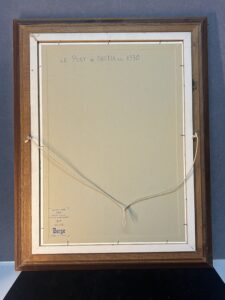 Tableau signé G. Bournonville et daté 1986, huile sur carton, bateaux à quai