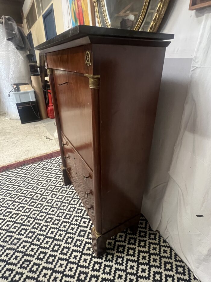 Secrétaire d'époque Empire en acajou, estampillé de Joseph Kochly, XIXe siècle