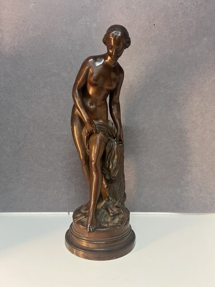 Étienne Maurice Falconet (d'après), sculpture en bronze à patine brune, H 44 cm