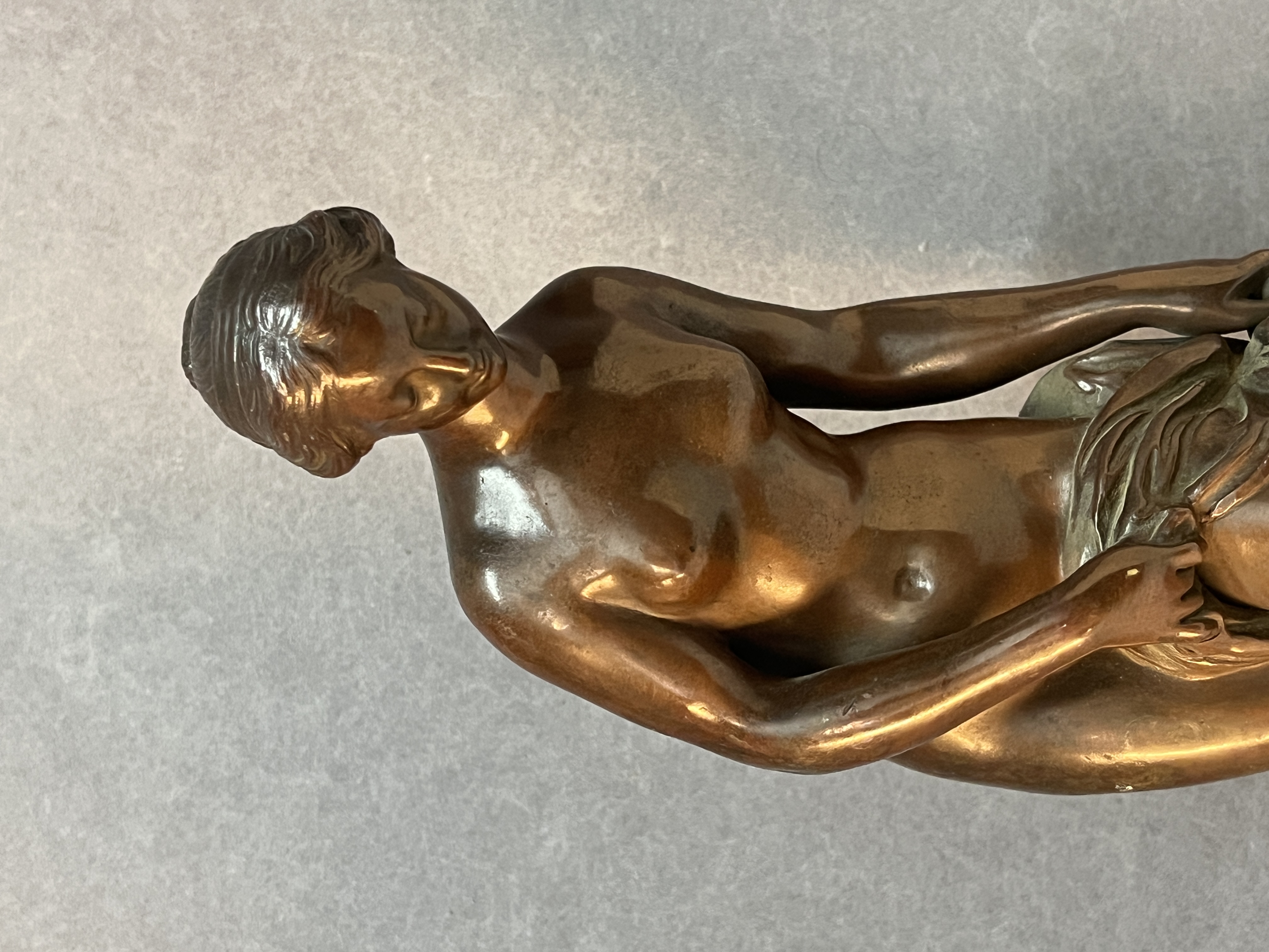 Étienne Maurice Falconet (d'après), sculpture en bronze à patine brune, H 44 cm