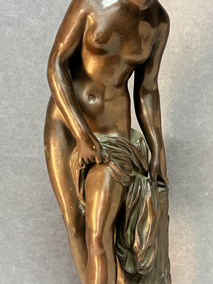 Étienne Maurice Falconet (d'après), sculpture en bronze à patine brune, H 44 cm