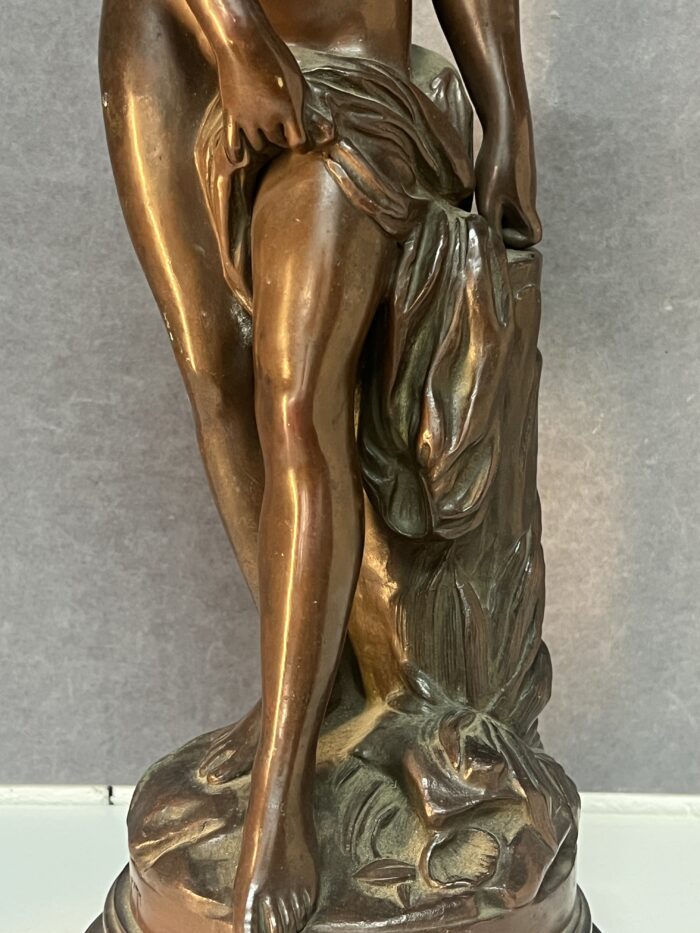 Étienne Maurice Falconet (d'après), sculpture en bronze à patine brune, H 44 cm