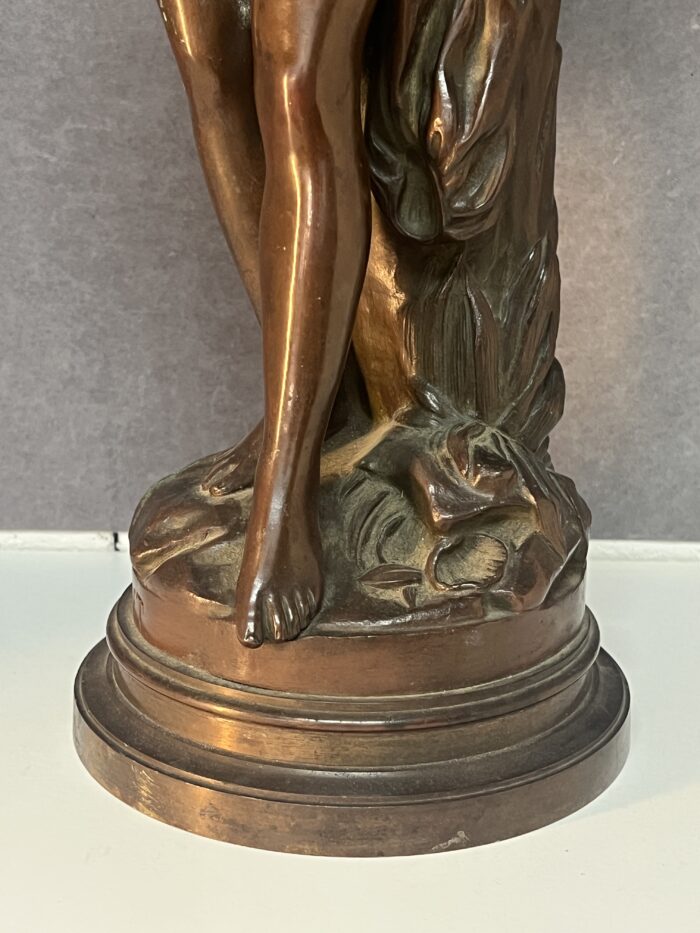 Étienne Maurice Falconet (d'après), sculpture en bronze à patine brune, H 44 cm