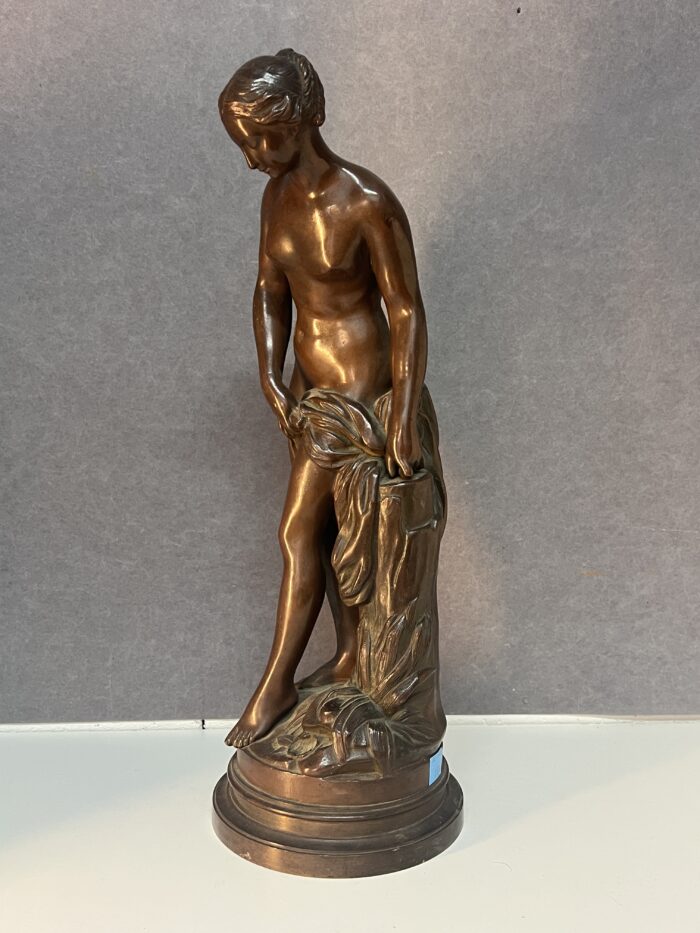 Étienne Maurice Falconet (d'après), sculpture en bronze à patine brune, H 44 cm