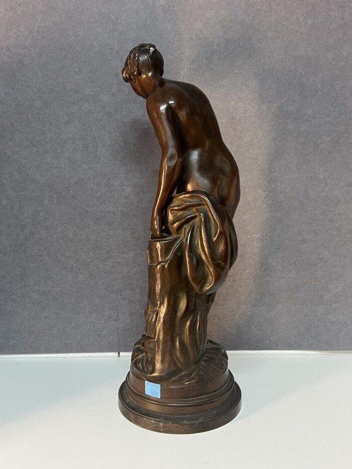 Étienne Maurice Falconet (d'après), sculpture en bronze à patine brune, H 44 cm – Image 3