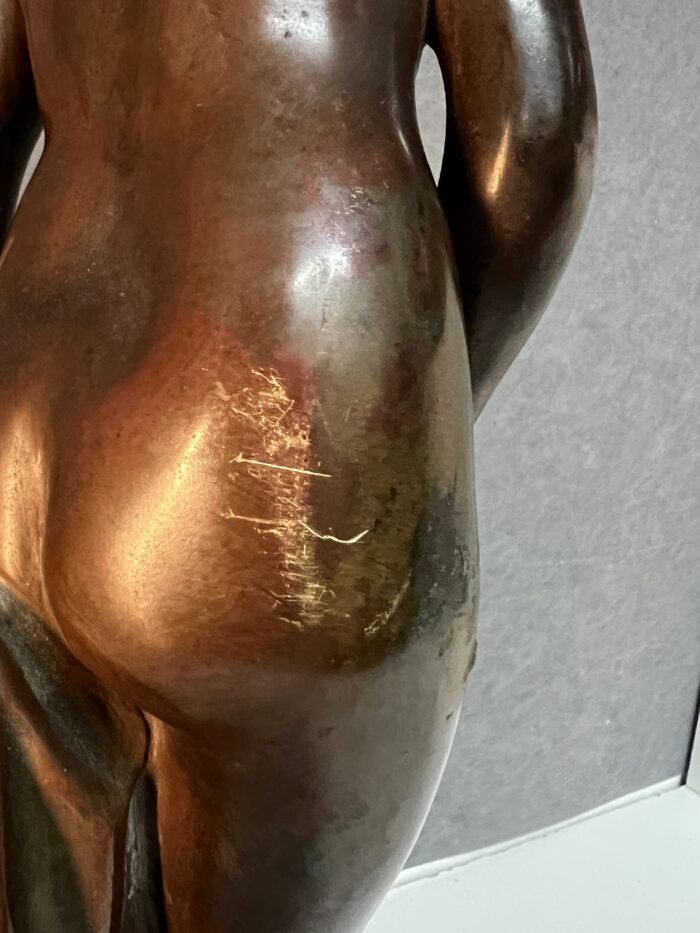 Étienne Maurice Falconet (d'après), sculpture en bronze à patine brune, H 44 cm
