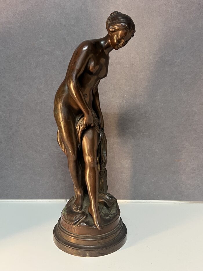 Étienne Maurice Falconet (d'après), sculpture en bronze à patine brune, H 44 cm