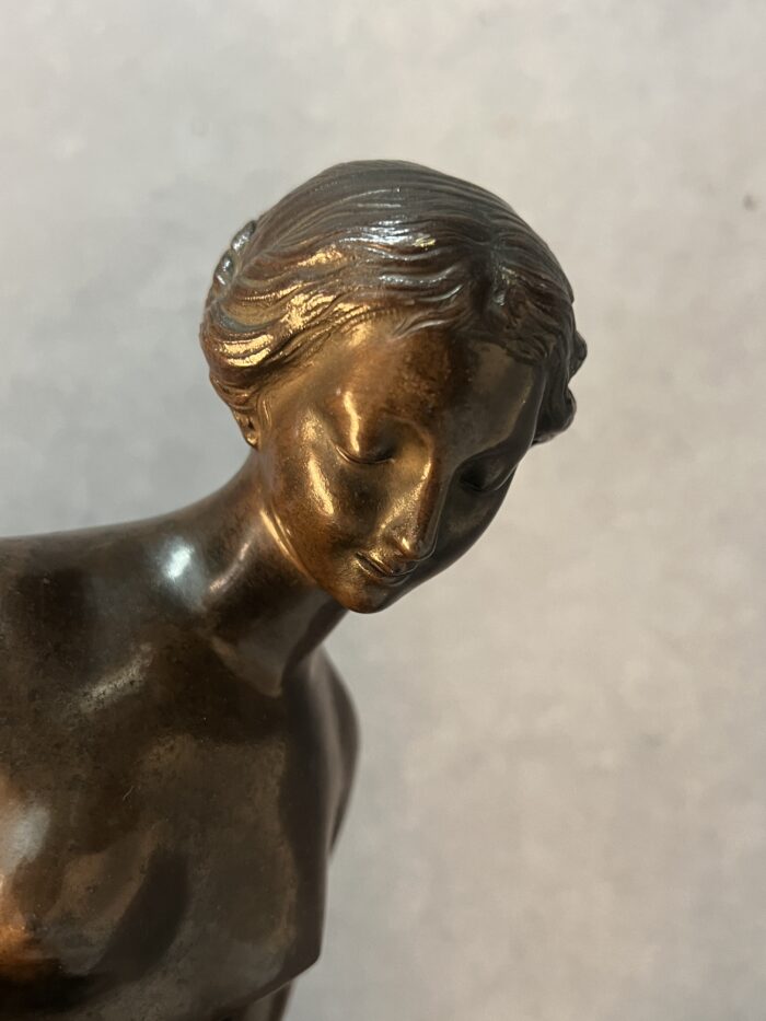 Étienne Maurice Falconet (d'après), sculpture en bronze à patine brune, H 44 cm