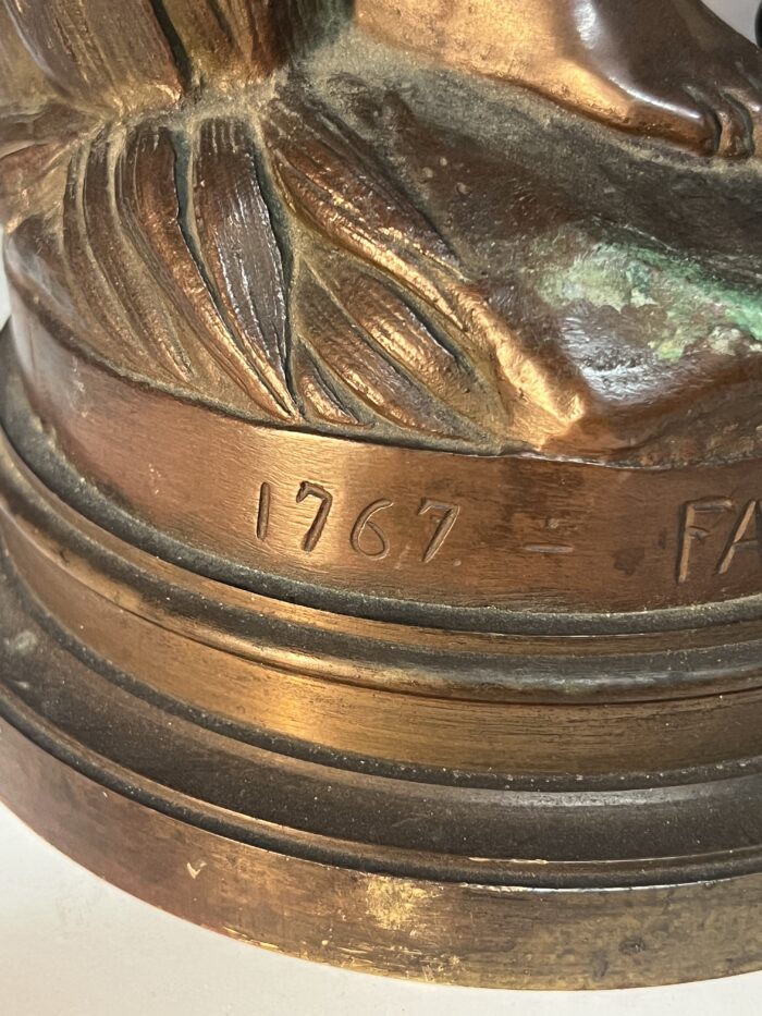 Étienne Maurice Falconet (d'après), sculpture en bronze à patine brune, H 44 cm
