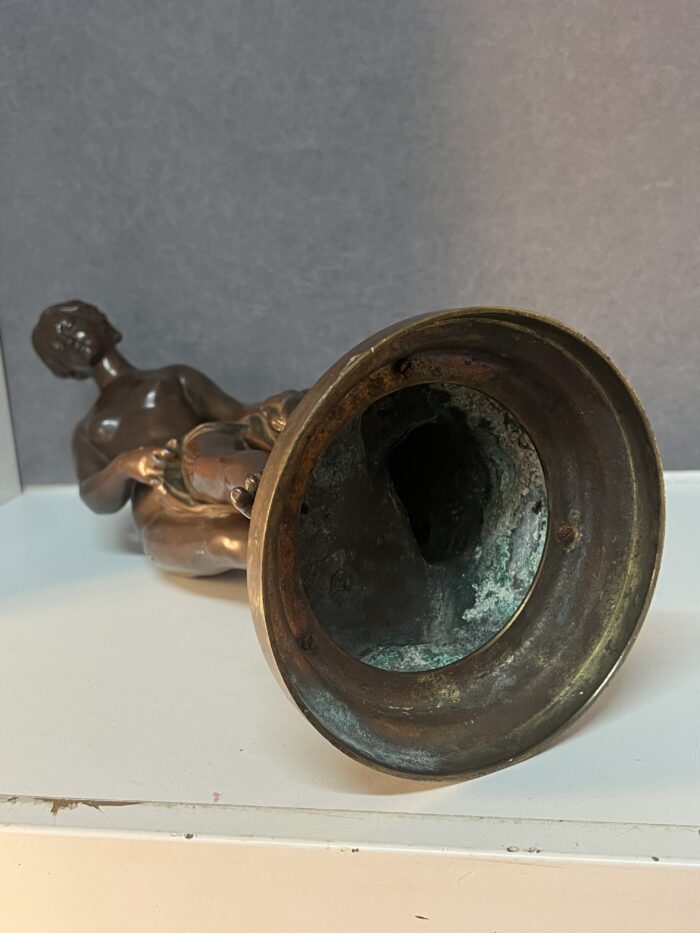 Étienne Maurice Falconet (d'après), sculpture en bronze à patine brune, H 44 cm