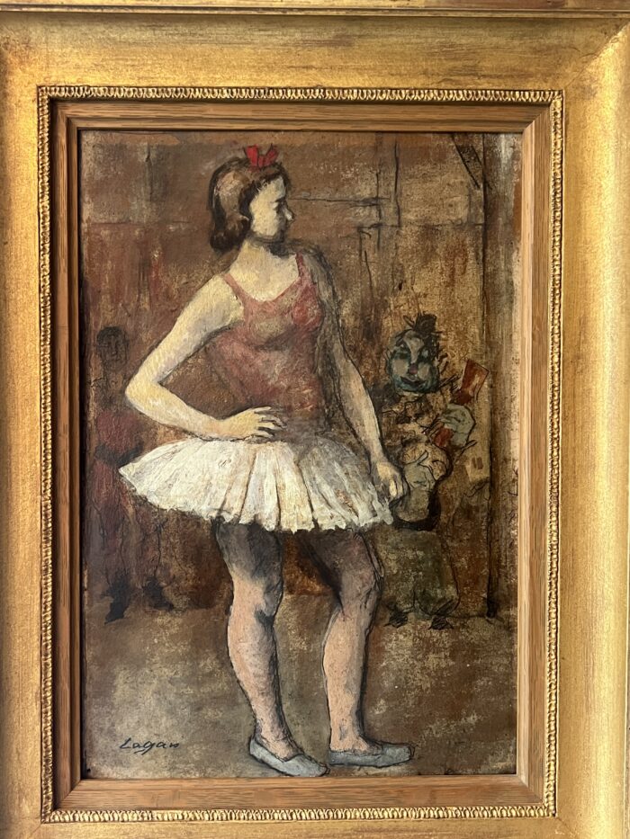 Celso LAGAR (1891-1966), huile sur carton représentant un thème circassien