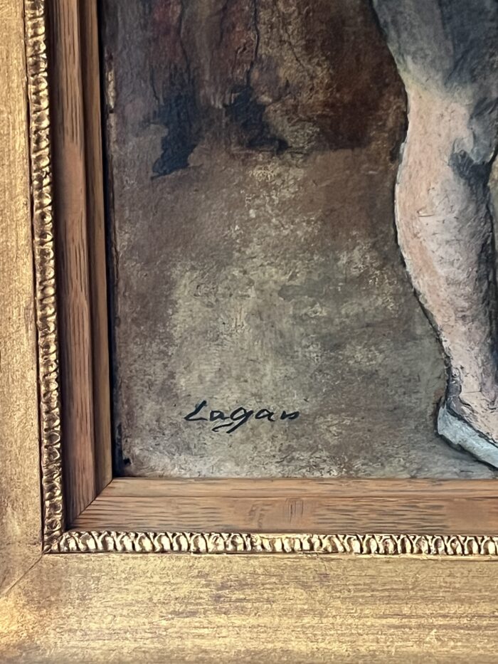 Celso LAGAR (1891-1966), huile sur carton représentant un thème circassien