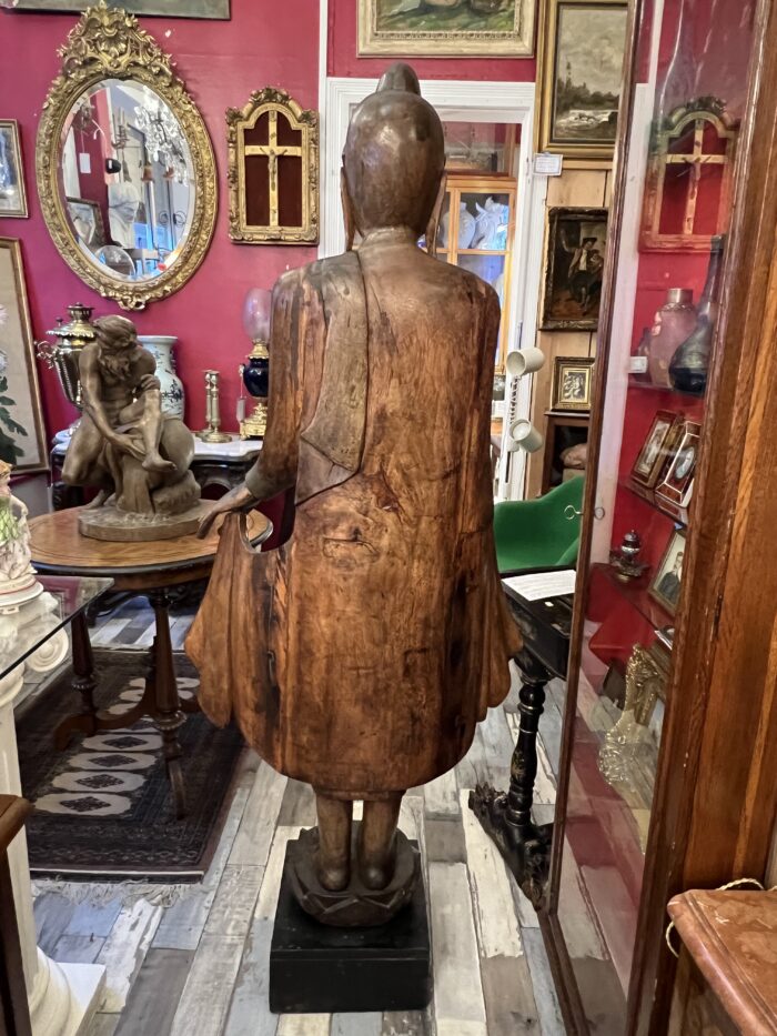Sculpture en bois sculpté, originaire de Birmanie ou de Thaïlande, datant vers 1980