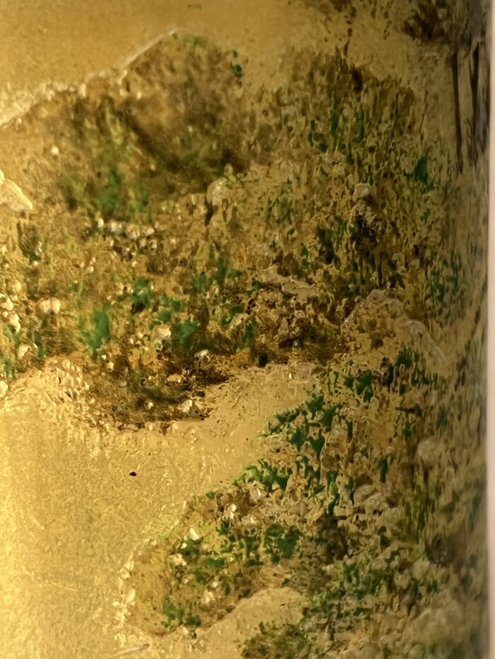 Eugène Michel (1848-1904 ), vase en verre multicouche dégagé à l'acide d'un décor lacustre à la vénitienne, vers 1900
