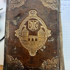 Livre relié cuir, Calligraphia Oratoria Linguae Graecae – Johannes Posselius (1584)