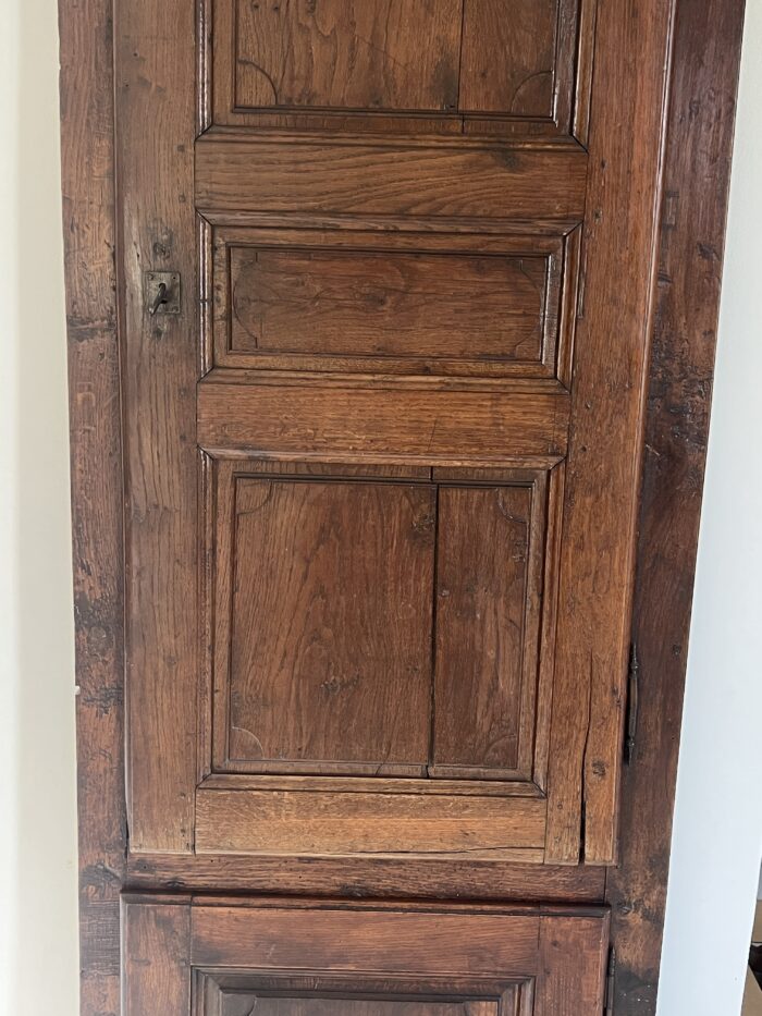 Bel ensemble de portes de placard en chêne massif du XIXe siècle