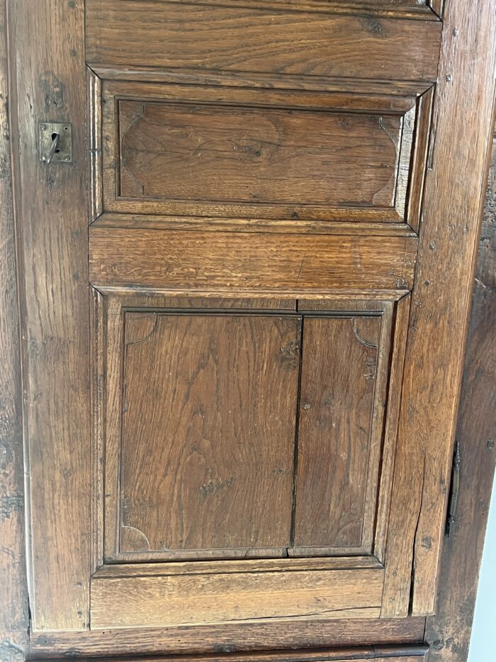 Bel ensemble de portes de placard en chêne massif du XIXe siècle