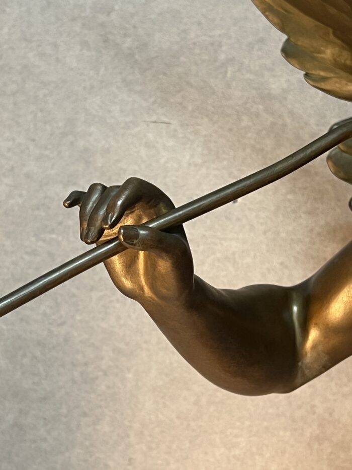 Impressionnante sculpture allégorique en bronze à patine chocolat, signée Émile-Louis Picault (1833-1915)